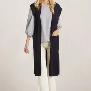 Stefanel WITH BELT – Strickjacke – Blue 14